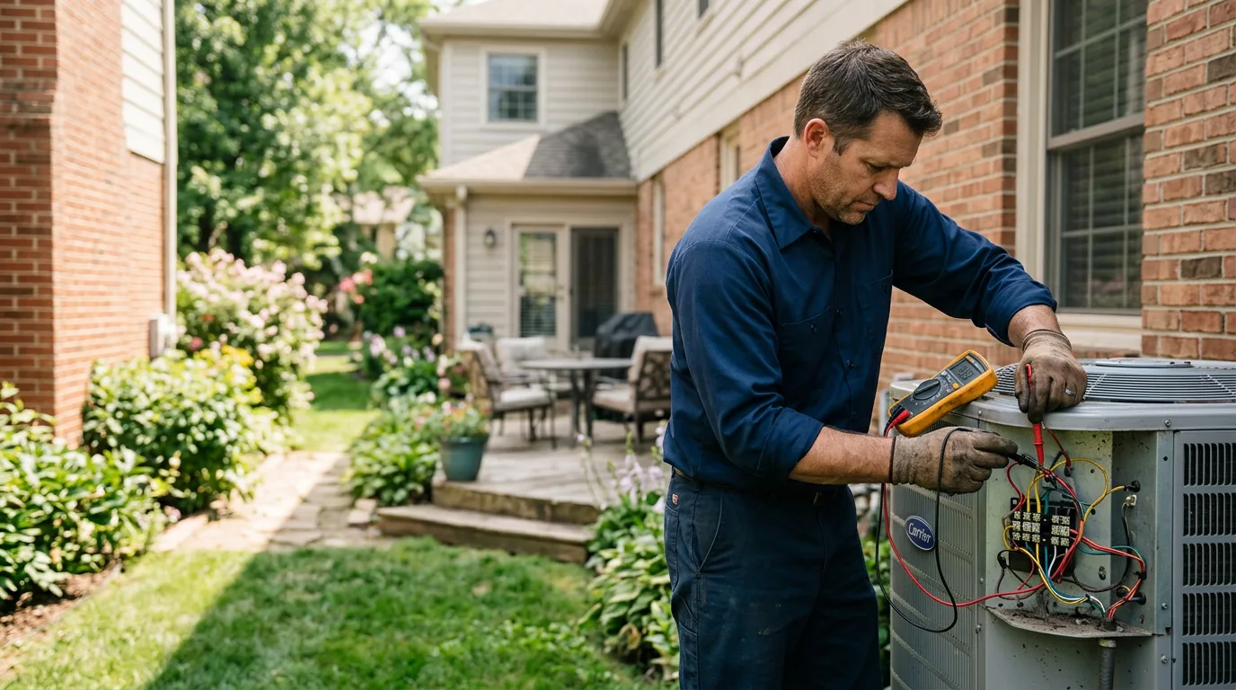 HVAC technician working near La Vergne, TN
